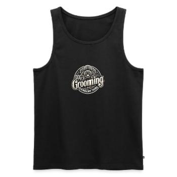 Hundepflege ist irgendwie mein Ding - Männer Premium Bio Tank Top - Schwarz - Vorne - Michal (187cm)