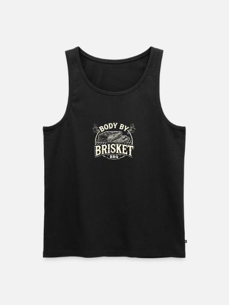 Körper von Brisket - Männer Premium Bio Tank Top - Schwarz
