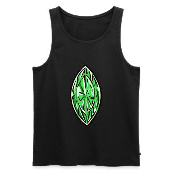 Diamond Gemstone - Men's Premium Organic Tank Top - black - Front - AI Model Male 178 light (178cm)