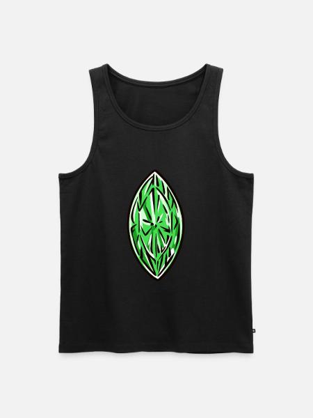 Diamond Gemstone - Men's Premium Organic Tank Top - black