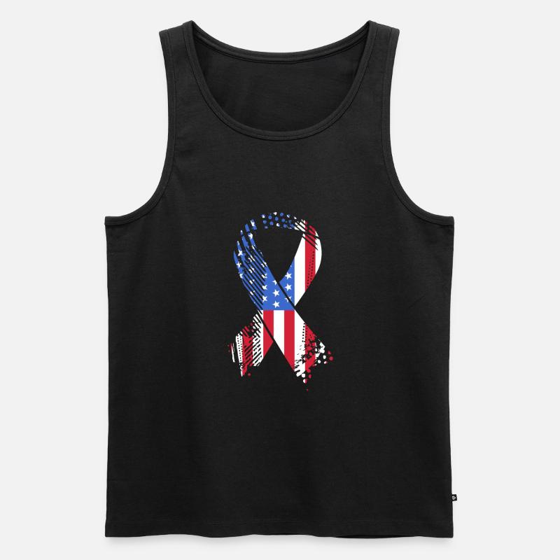 Multiple Sclerosis MS - Men's Premium Organic Tank Top - black