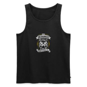 Mechaniker Hört Auf Wenn Er Fertig Ist Schrauber - Männer Premium Bio Tank Top - Schwarz - Vorne - Michal (187cm)