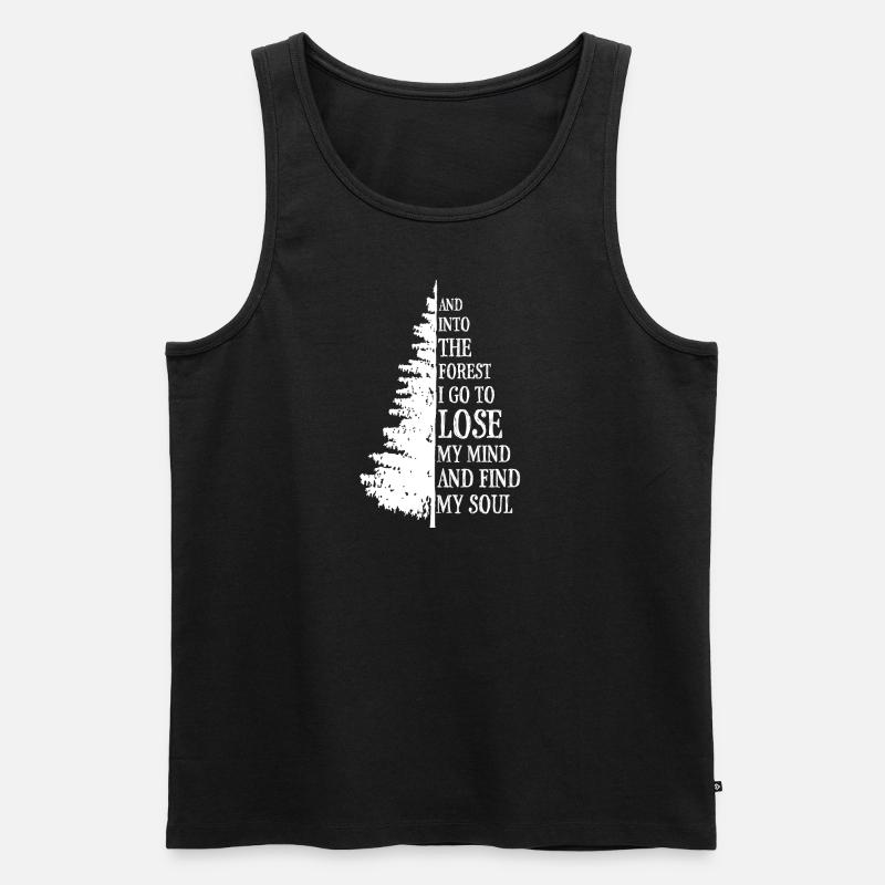 Forest - Männer Premium Bio Tank Top - Schwarz