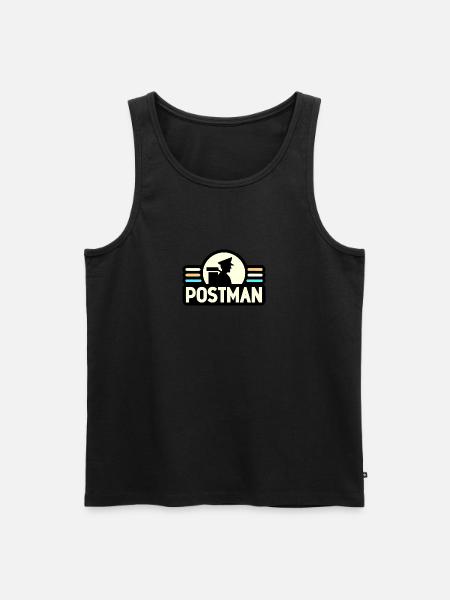Postbote - Männer Premium Bio Tank Top - Schwarz