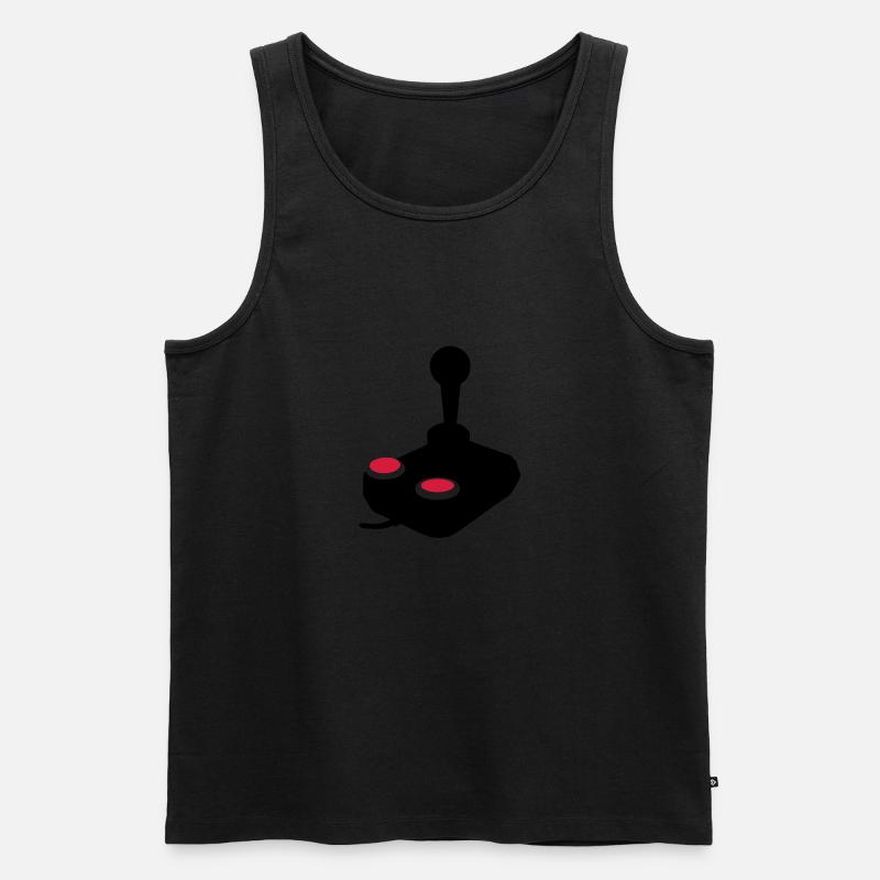 Joystick Videospiel-Joystick paddle1 - Männer Premium Bio Tank Top - undefined