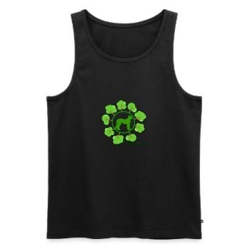 Pray for amazonas 3.0 - Männer Premium Bio Tank Top - Schwarz - Vorne - Michal (187cm)
