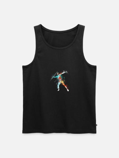 Splash javelin thrower design for Javelinist - Men's Premium Organic Tank Top - black
