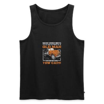 Let this old man show you how to tow cars - Männer Premium Bio Tank Top - Schwarz - Vorne - Michal (187cm)