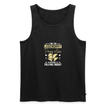 The legendary pierogi maker everyone is talking - Männer Premium Bio Tank Top - Schwarz - Vorne - AI Model Male 178 light (178cm)