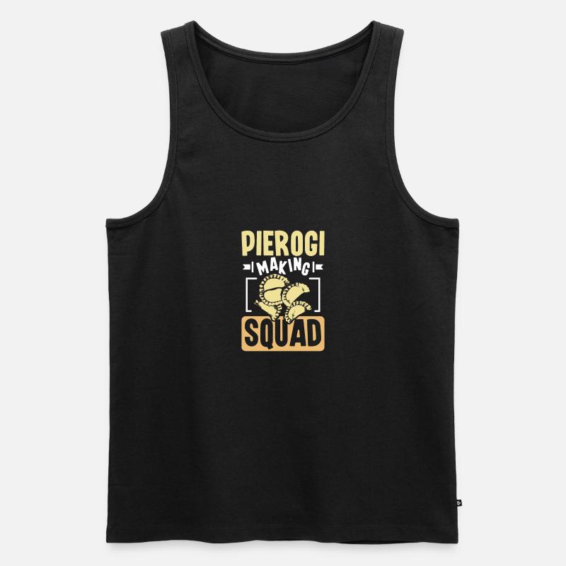 Pierogi making squad - Männer Premium Bio Tank Top - Schwarz