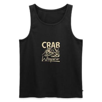 Crab fishing Crabbing crab whisperer - Men's Premium Organic Tank Top - black - Front - AI Model Male 178 light (178cm)