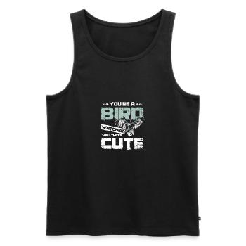 You're a bird watcher well that's cute falconer - Men's Premium Organic Tank Top - black - Front - Michal (187cm)