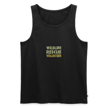 Sea marine animals wildlife rescue volunteer - Männer Premium Bio Tank Top - Schwarz - Vorne - Michal (187cm)