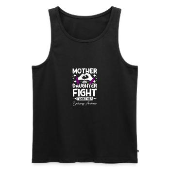 Mother and daughter fight, epilepsy awareness - Männer Premium Bio Tank Top - Schwarz - Vorne - AI Model Male 178 light (178cm)