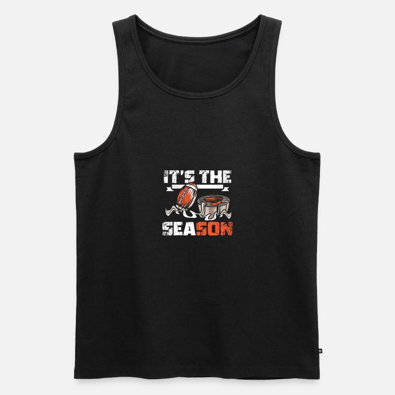 Tailgate It's the season - Männer Premium Bio Tank Top - Schwarz