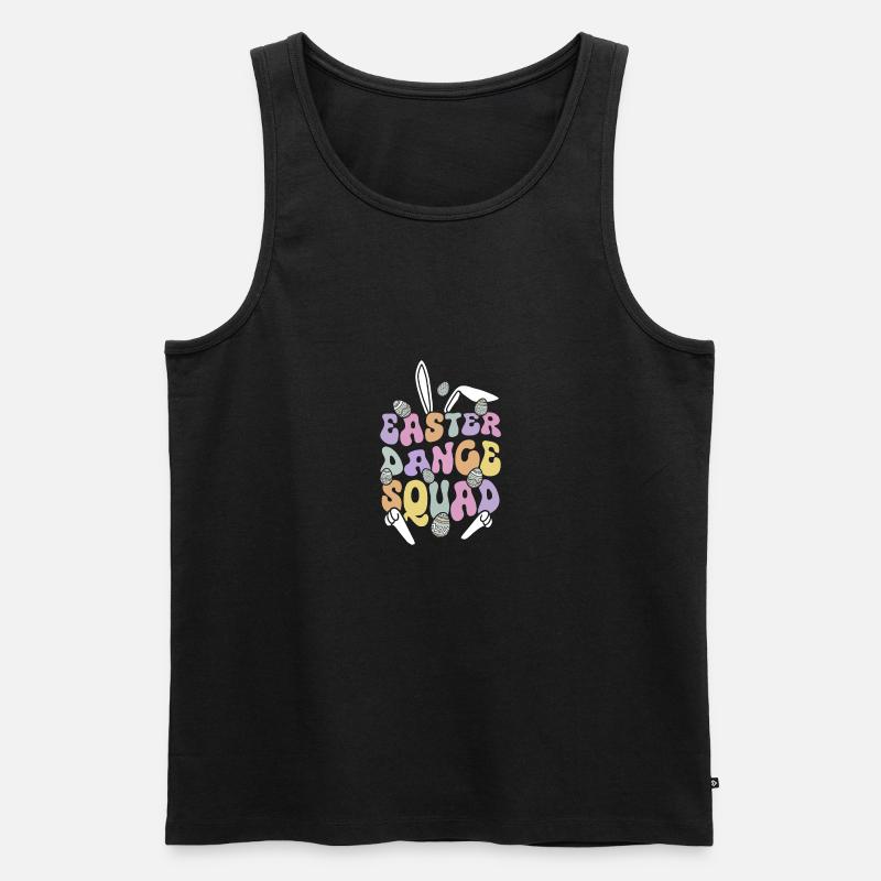 Easter dance squad Easter Day - Männer Premium Bio Tank Top - Schwarz