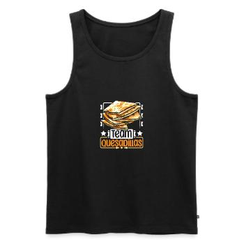 Team Quesadillas - Men's Premium Organic Tank Top - black - Front - AI Model Male 178 light (178cm)