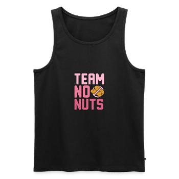 Gender Reveal Team girl no nuts - Männer Premium Bio Tank Top - Schwarz - Vorne - AI Model Male 178 light (178cm)