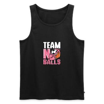 Gender Reveal Team girl team no balls - Männer Premium Bio Tank Top - Schwarz - Vorne - AI Model Male 178 light (178cm)