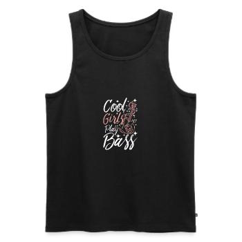 Les filles cool jouent de la basse - Débardeur bio Premium Homme - noir - Devant - Michal (187cm)