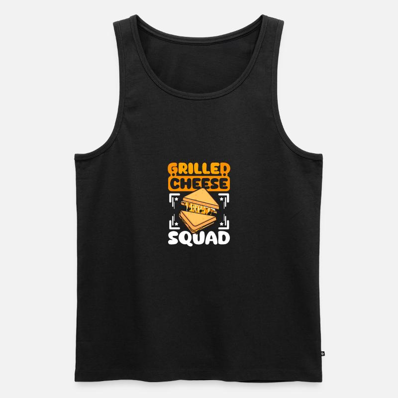 Grilled cheese squad - Männer Premium Bio Tank Top - Schwarz