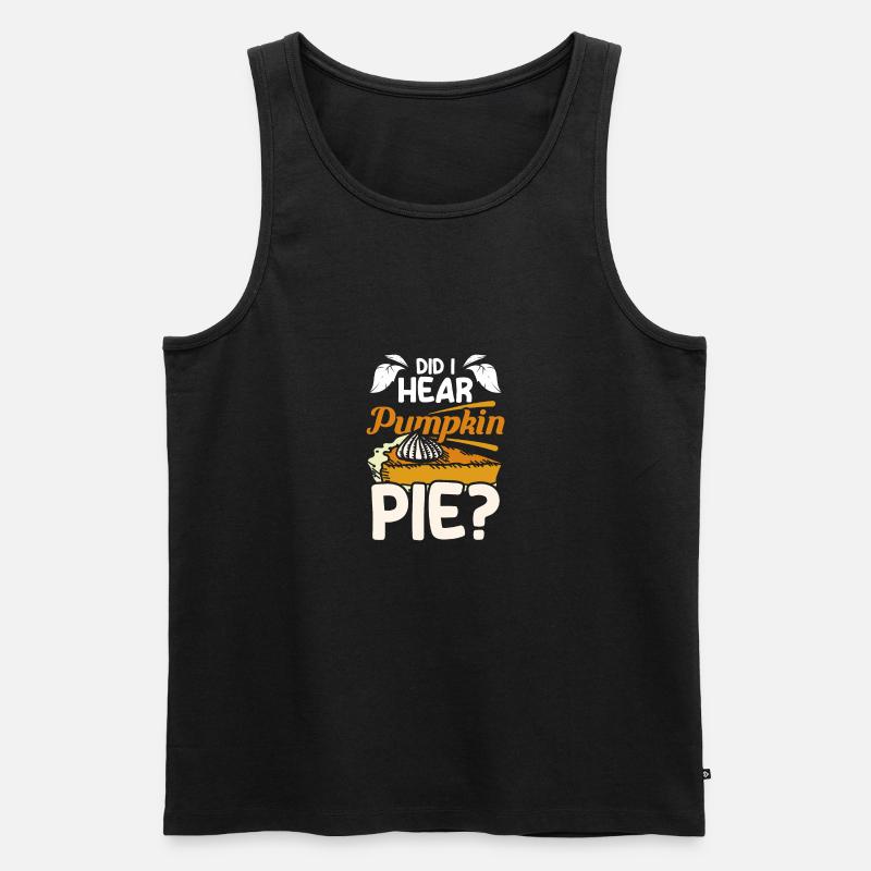 Did I hear pumpkin pie - Männer Premium Bio Tank Top - Schwarz