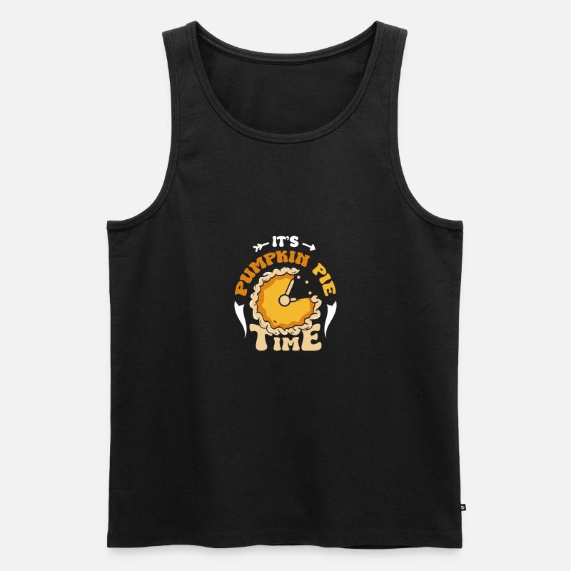 It's pumpkin pie time - Männer Premium Bio Tank Top - Schwarz