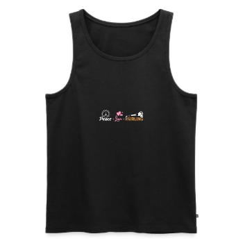 Paix Amour Hurling - Débardeur bio Premium Homme - noir - Devant - Michal (187cm)