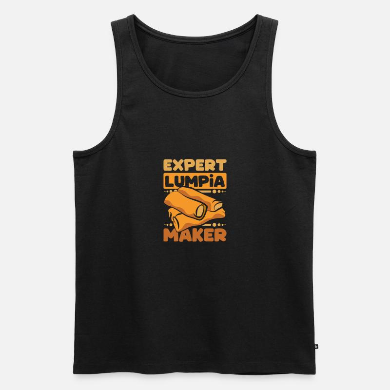 Expert Lumpia maker - Männer Premium Bio Tank Top - Schwarz