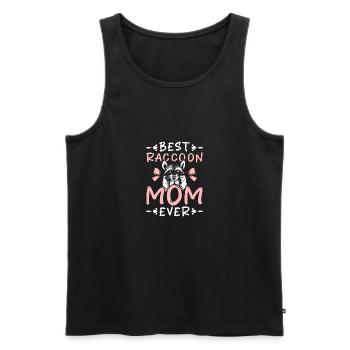 Best raccoon mom ever - Men's Premium Organic Tank Top - black - Front - Michal (187cm)