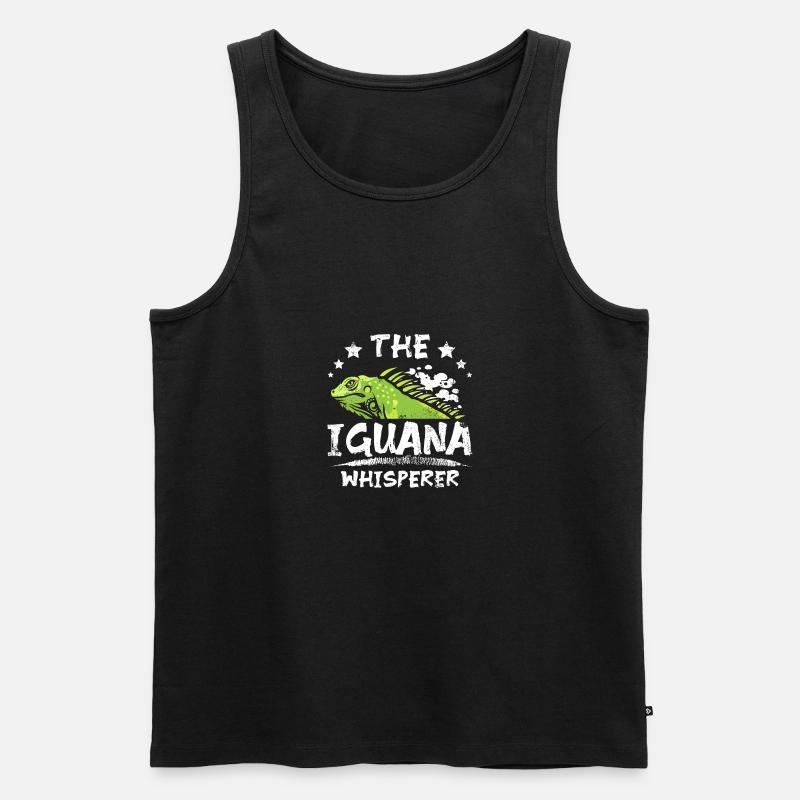 The Iguana whisperer - Männer Premium Bio Tank Top - Schwarz