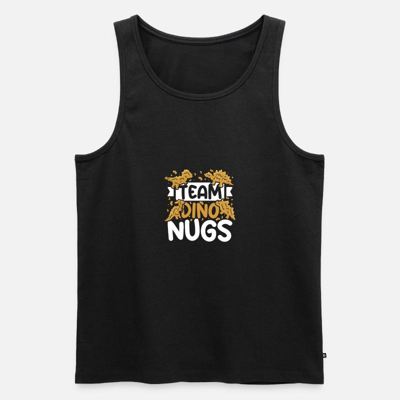 Team Dino Nugs - Männer Premium Bio Tank Top - Schwarz