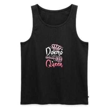 Women Girl Dobro Queen - Männer Premium Bio Tank Top - Schwarz - Vorne - AI Model Male 178 light (178cm)