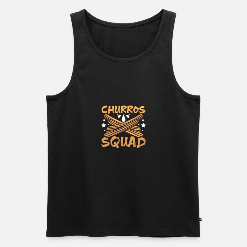 Churros squad - Männer Premium Bio Tank Top - Schwarz