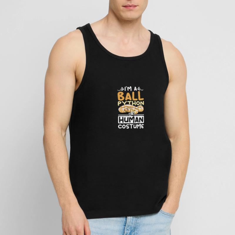 I'm a Ball python in a human costume Men's Premium Organic Tank Top