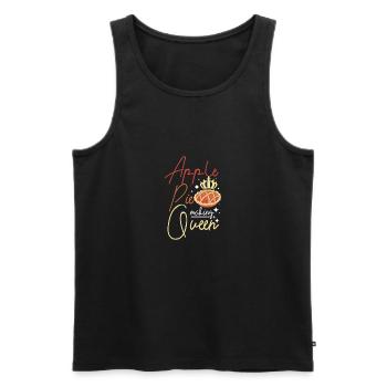 Apple pie making queen - Männer Premium Bio Tank Top - Schwarz - Vorne - AI Model Male 178 light (178cm)