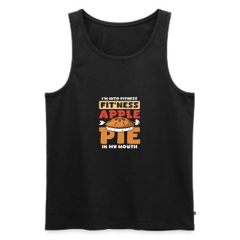 I'm into fitness fit'ness Apple pie in my mouth - Men's Premium Organic Tank Top - black - Front - Michal (187cm)