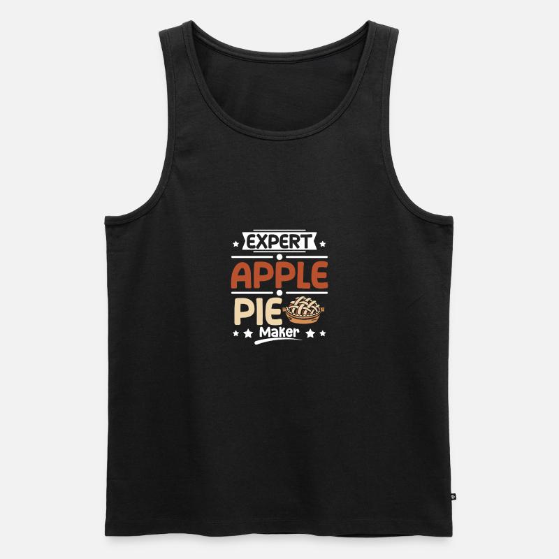 Expert Apple pie maker - Men's Premium Organic Tank Top - black