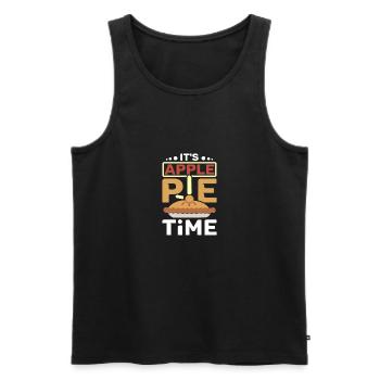 It's Apple pie time - Männer Premium Bio Tank Top - Schwarz - Vorne - AI Model Male 178 light (178cm)