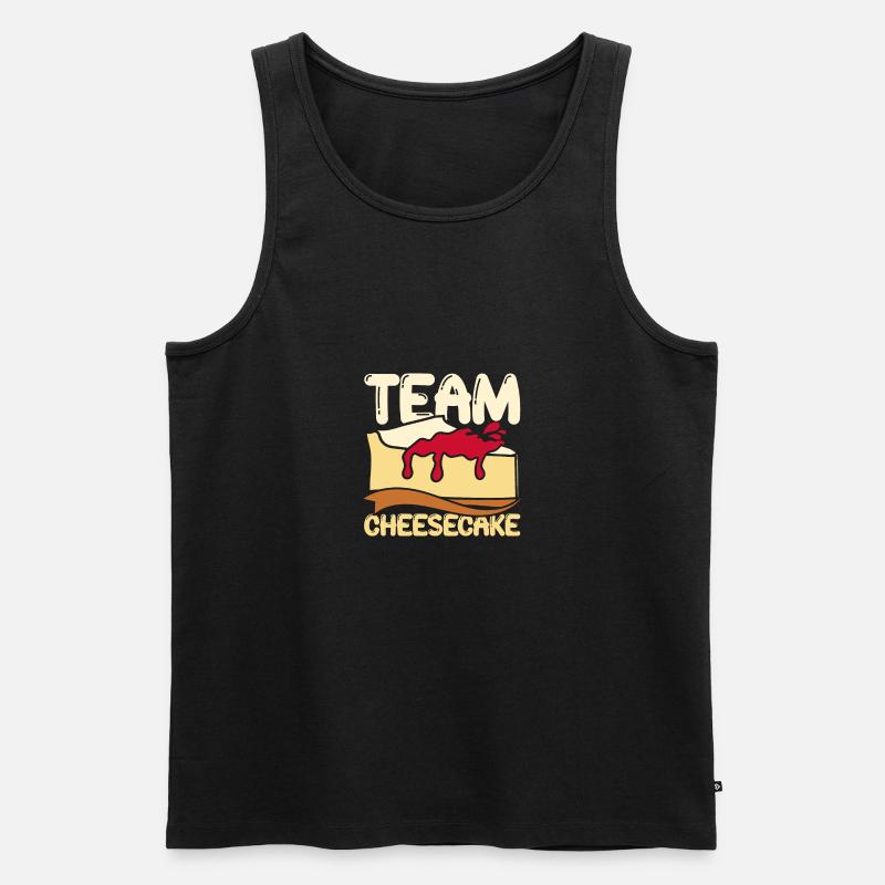 Team cheesecake - Männer Premium Bio Tank Top - Schwarz