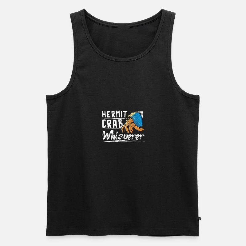 hermit crab whisperer - Männer Premium Bio Tank Top - Schwarz