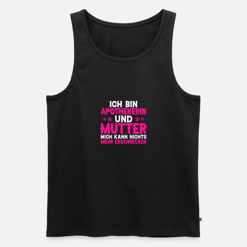 Apothekerin Mutter Geschenkidee - Männer Premium Bio Tank Top - Schwarz