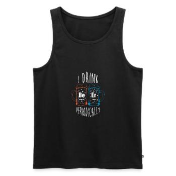 Periodic table - Men's Premium Organic Tank Top - black - Front - AI Model Male 178 light (178cm)