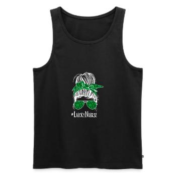 Krankenschwester Nurse Life - Männer Premium Bio Tank Top - Schwarz - Vorne - Michal (187cm)
