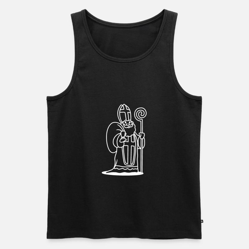 Nikolaus - Männer Premium Bio Tank Top - Schwarz
