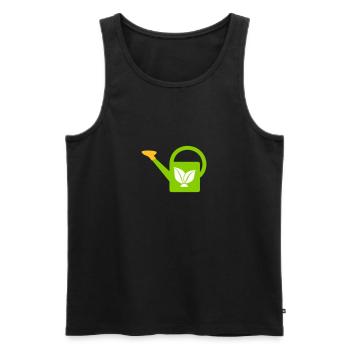 Gießkanne - Männer Premium Bio Tank Top - Schwarz - Vorne - AI Model Male 178 light (178cm)