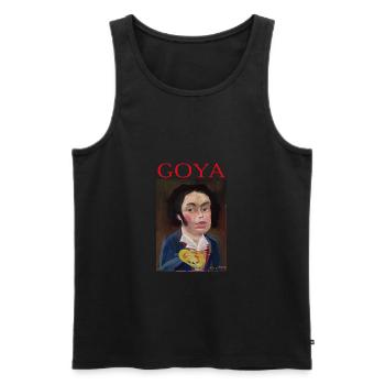 Goya - Männer Premium Bio Tank Top - Schwarz - Vorne - Michal (187cm)