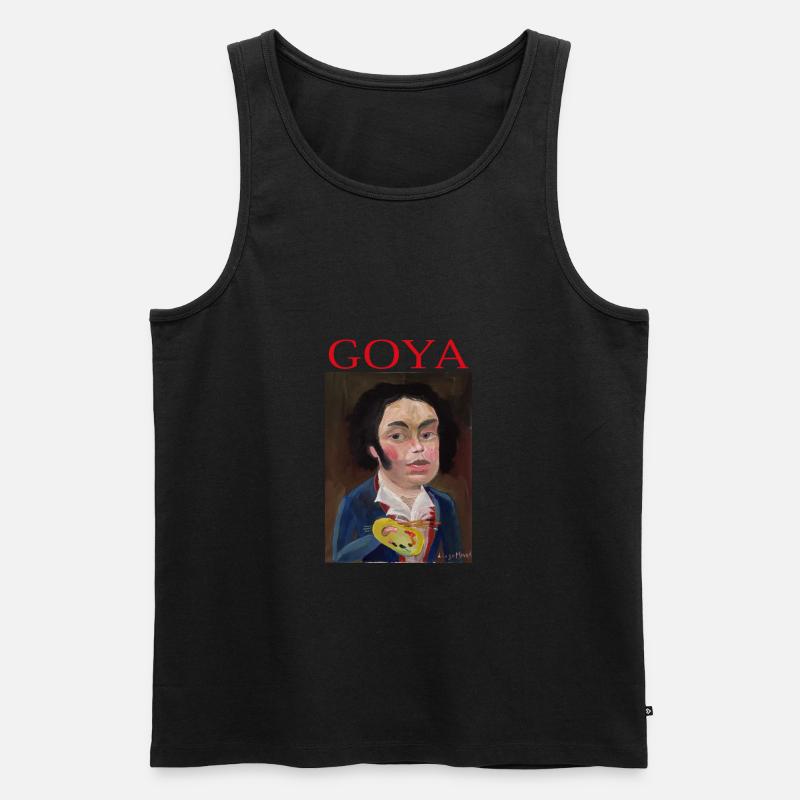 Goya - Männer Premium Bio Tank Top - Schwarz