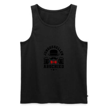 Junggesellenabschied Bier Jga - Männer Premium Bio Tank Top - Schwarz - Vorne - AI Model Male 178 light (178cm)