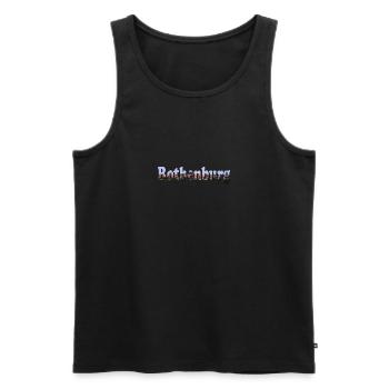 Rothenburg, eine Mittelalterliche Stadt in Franken - Männer Premium Bio Tank Top - Schwarz - Vorne - AI Model Male 178 light (178cm)